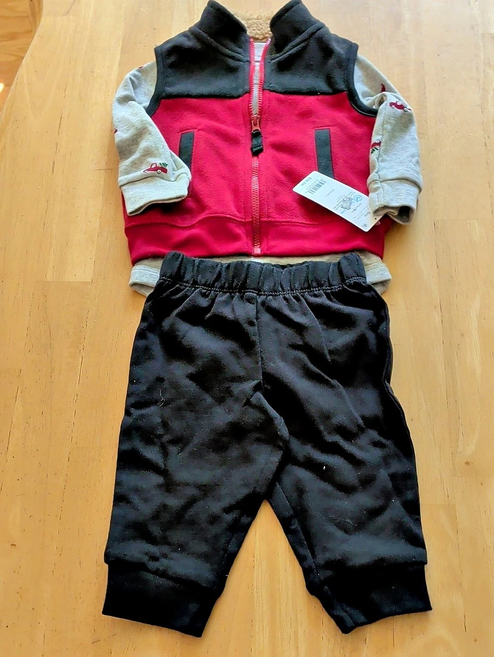 carter's Baby Fleece Jacket & Pants Set Size 6M NWT